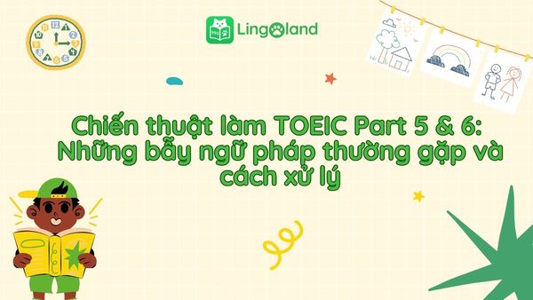 Chiến thuật làm bài TOEIC Part 5 & 6: Những bẫy ngữ pháp thường gặp và cách xử lý