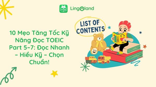 10 Mẹo Tăng Tốc Kỹ Năng Đọc TOEIC Part 5–7: Đọc Nhanh – Hiểu Kỹ – Chọn Chuẩn